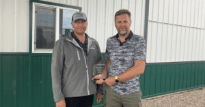 Dan Owen Accepting Farmers Choice Award